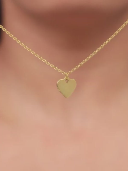 Golden Cutie Love Pendant With Link Chain