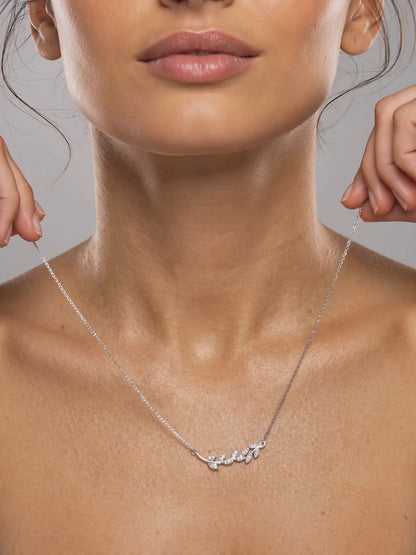 Silver Leaf Necklace