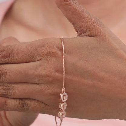 Rose Gold Circular Grace Bracelet
