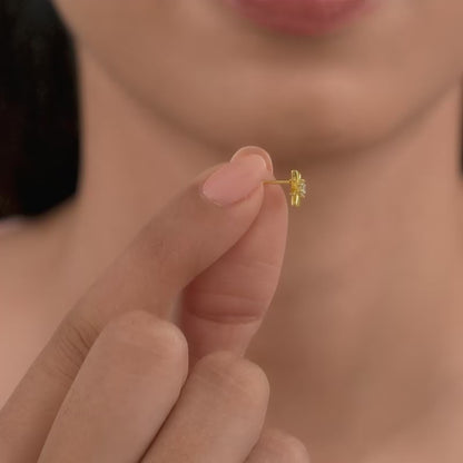 Golden Zora Ear Piercings