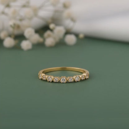 Gold Aurine Lab Grown Diamond Ring