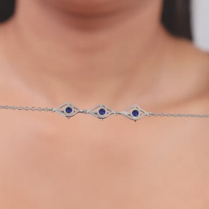 Silver Azure Sparkle Bracelet