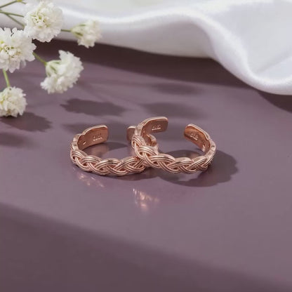 Rose Gold Pihu Toe Rings