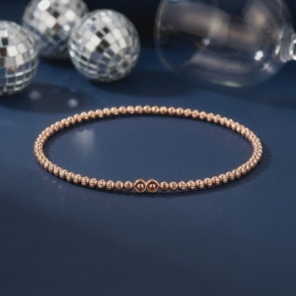 Rose Gold Madonna Anklet