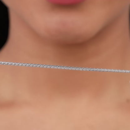 Silver Herringbone Box Chain