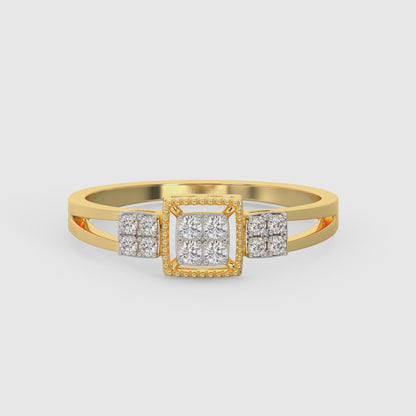 Gold Priceless Bond Diamond Ring
