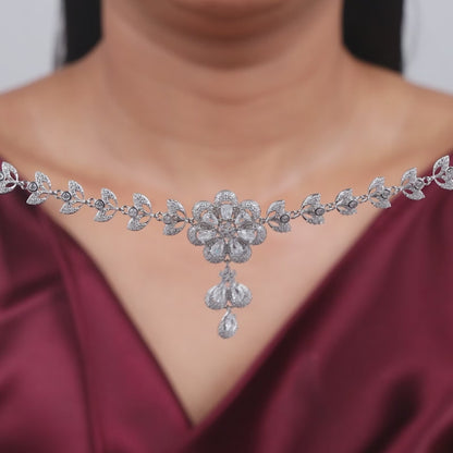 Silver Florence Bloom Necklace