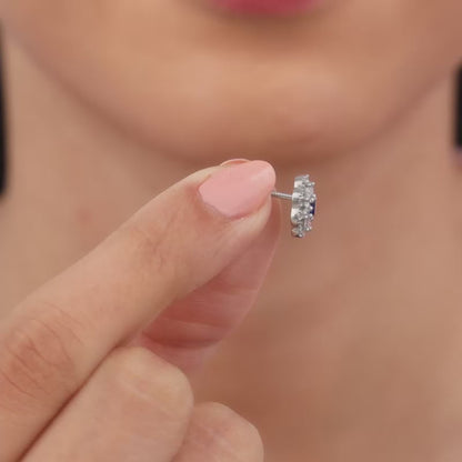 Silver Floral Flight Earrings