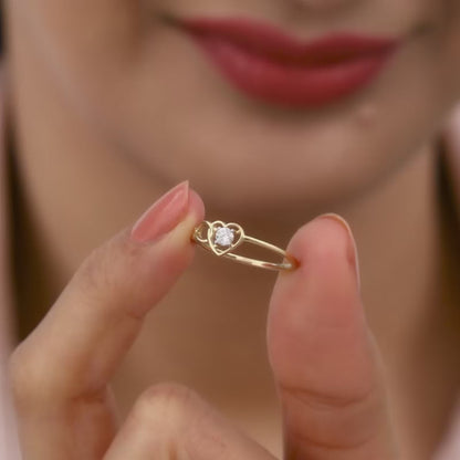 Gold Infinity Love Diamond Ring