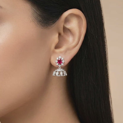 Silver Raina Jhumki