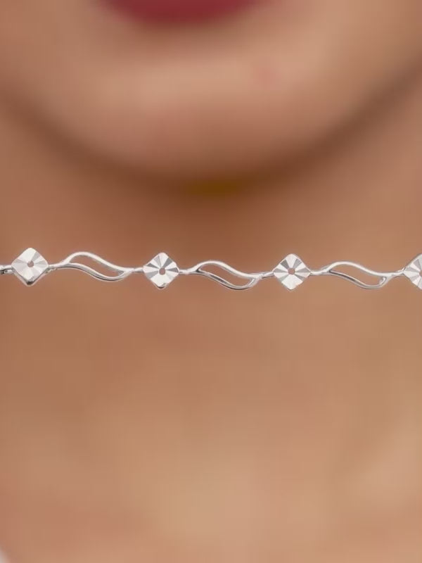 Silver Flamboyant Bracelet
