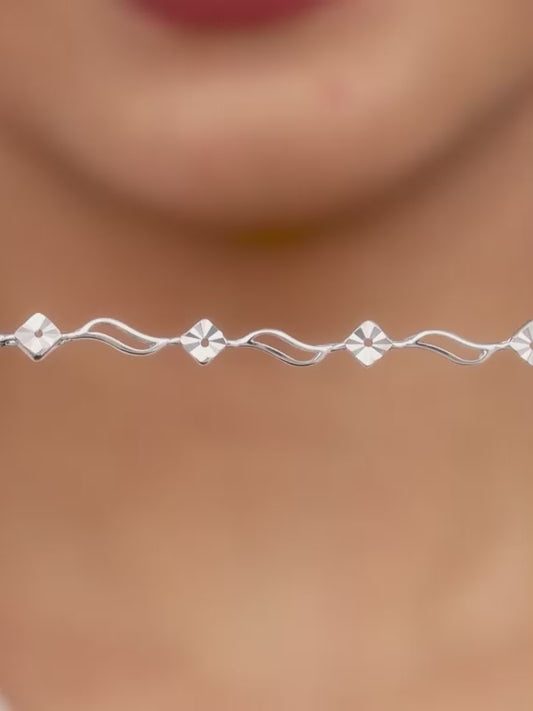 Silver Flamboyant Bracelet