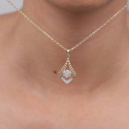 Gold Solace Lab Grown Diamond Pendant