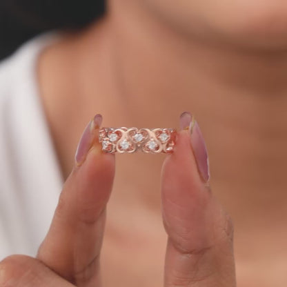 Rose Gold Soulful Heart Ring