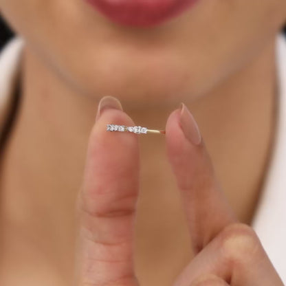 Gold Bow Diamond Ring