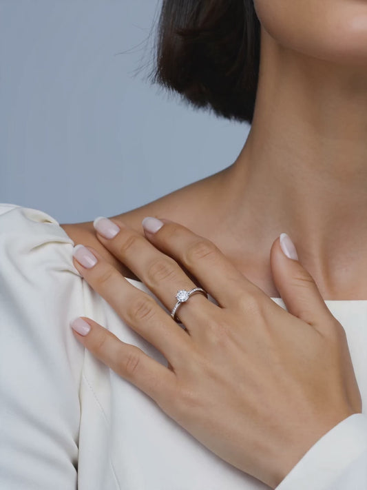 Silver Waver Glam Ring