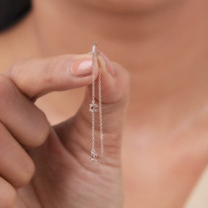 Rose Gold Arinniti Sui Dhaga Earrings