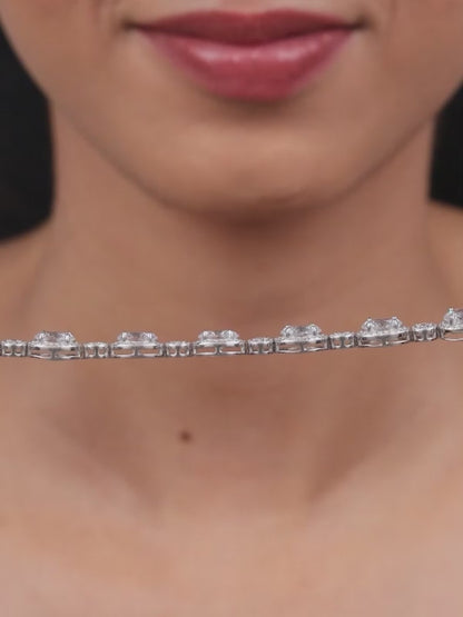 Silver Young Royals Zircon Bracelet