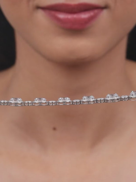 Silver Young Royals Zircon Bracelet