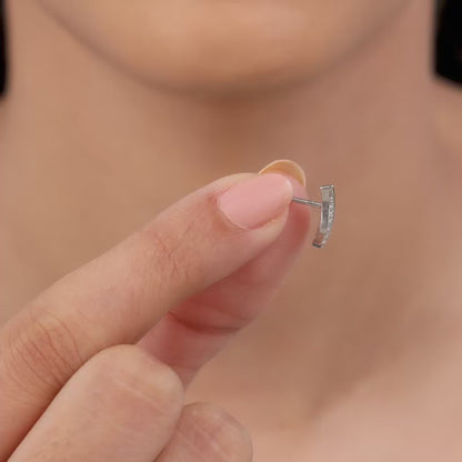 Silver Breeze Leaf Earrings