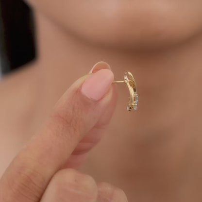 Gold Infinitude Lab Grown Diamond Earrings