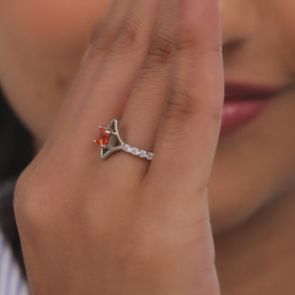 Silver Captivating Radiance Ring