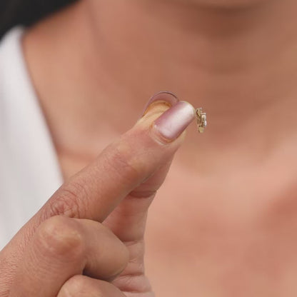 Gold Divine Eye Lab Grown Diamond Earrings