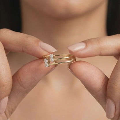 Gold Museworthy Lab Grown Diamond Ring (Size 12)