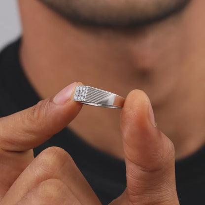 Silver Steezy Ring For Him