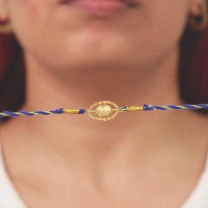 Golden Your Evil Eye Rakhi