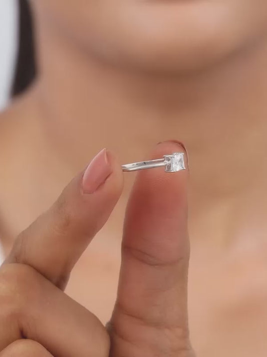 Silver Cubic Beauty Ring