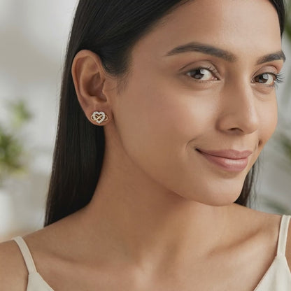 Gold Forever Within Lab Grown Diamond Earrings