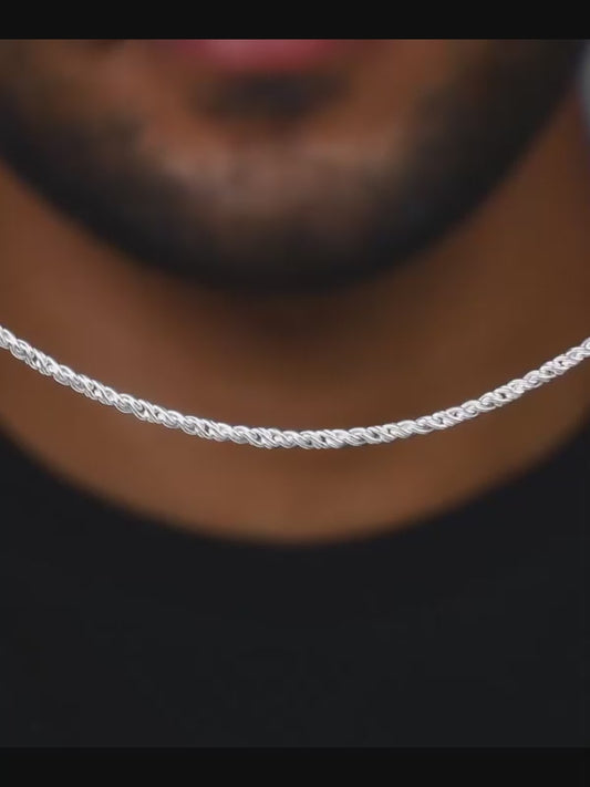 Silver Crest Chain For Him
