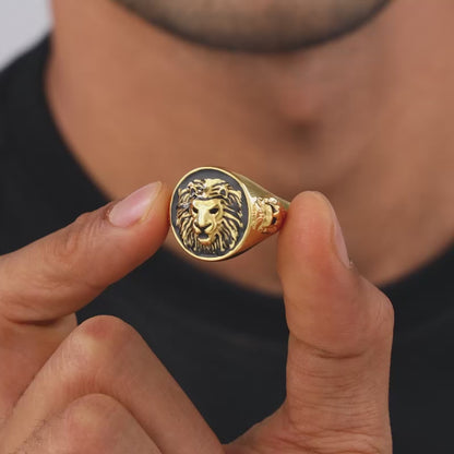 Golden Roar Of Lion Ring For Him