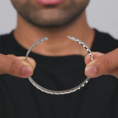 Silver Ajit Kada For Him