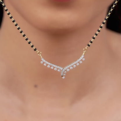 Gold Swathi Lab Grown Diamond Mangalsutra