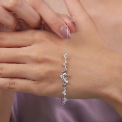 Silver Monarch Butterfly Bracelet