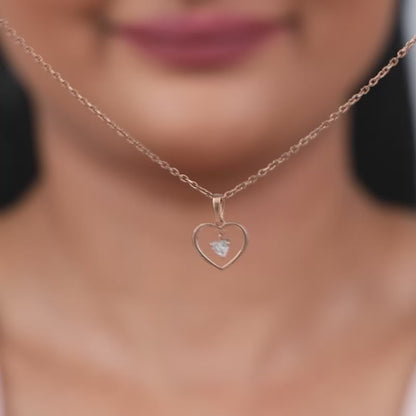 Rose Gold Your Lover Pendant With Link Chain