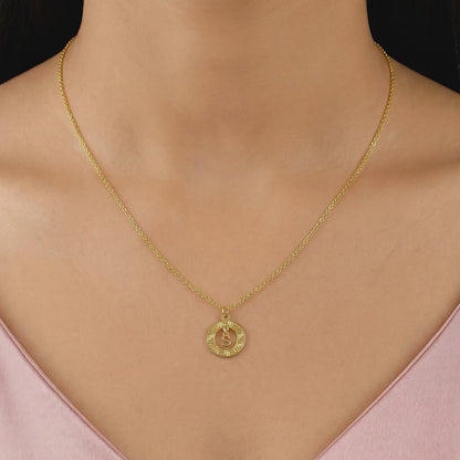 Golden Personalised The Letter Initial Necklace
