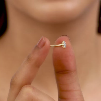 Gold Beauty In Elegance Diamond Ring