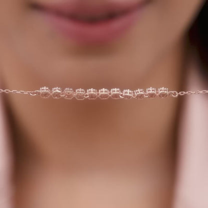 Rose Gold Shimmer Beads Bracelet