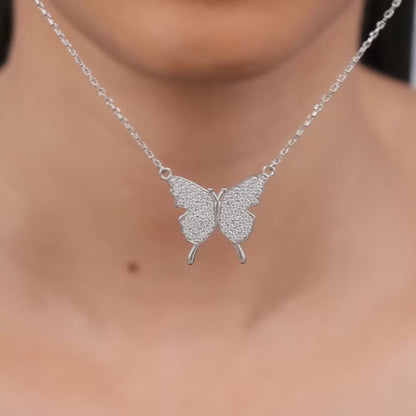 Silver Butterfly Magic Necklace