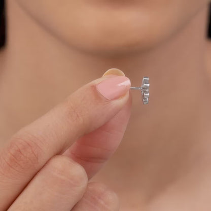 Silver Floret Fun Earrings