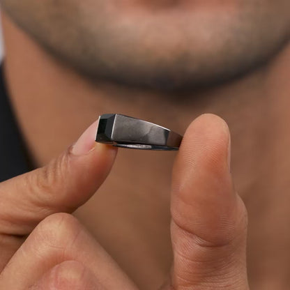 Black Rhodium Jazz Up Ring For Him