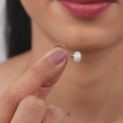 Silver White Pearl Set