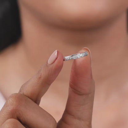 Silver Sparkle Eternity Ring