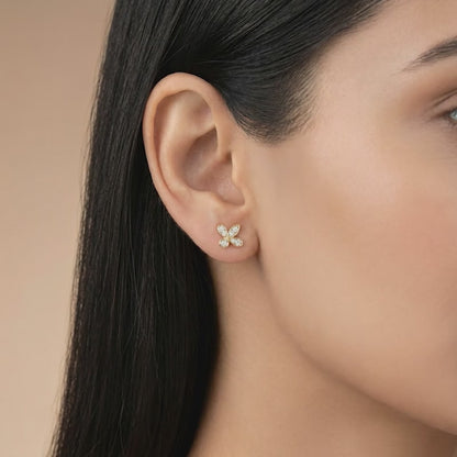 Gold Luna Spark Lab Grown Diamond Earrings