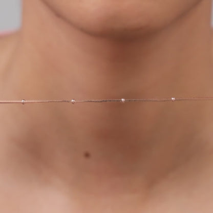 Rose Gold Snake With Bead Chain