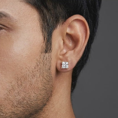 Golden Classy Zirconia Stud For Him