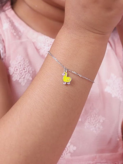 Silver Duckling Kids Bracelet